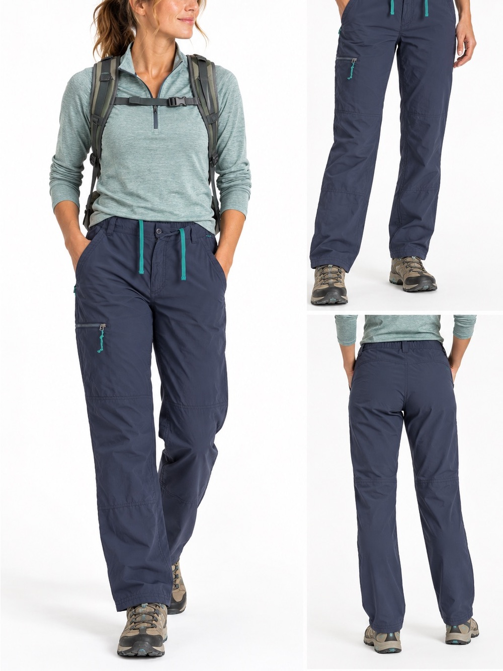 REI Women’s Hiking Pants – Size 10 – Navy Blue